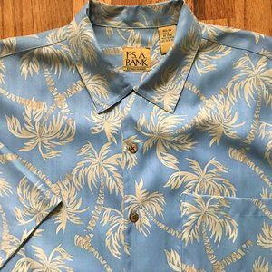 Men's Jos. A. Bank , 100 % Silk Shirt .